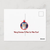 Weihnachten, beste Katzenmutter überhaupt , Postkarte (Rückseite)