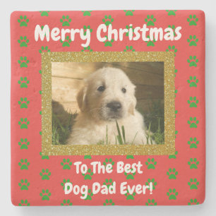 Weihnachten Bester Hundedaddy Aller Zeiten Haustie Steinuntersetzer
