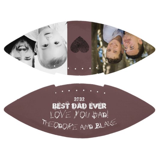 Weihnachten Bester Vater je 2 Foto Collage Einziga Football (Paneele)