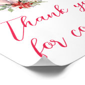 Weihnachten Bestes Geschenk Vielen Dank für Ihr Ko Poster (Ecke)