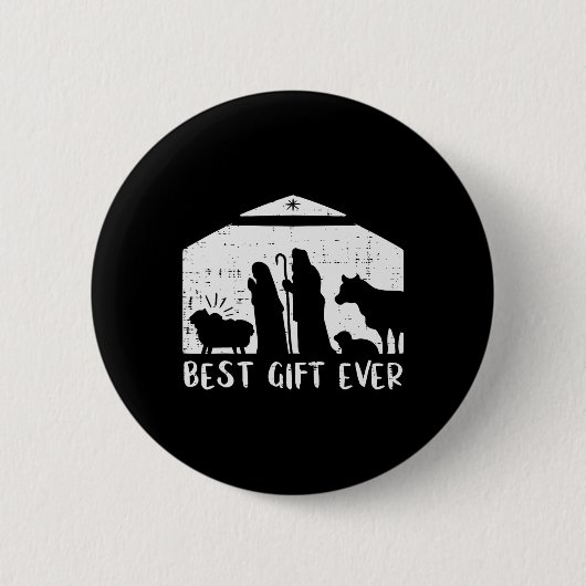 Weihnachten Bestes Geschenk Weihnachten Weihnachte Button (Vorderseite)