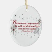 Weihnachten bewegt einen magischen Stab Keramik Ornament (Rechts)