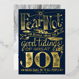 Weihnachten Bibel Zitat Foto Folien Feiertagskar Folieneinladung