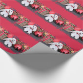 Weihnachten - Bichon Frise - George Geschenkpapier (Ecke)