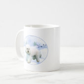 Weihnachten Bichon Frise Kaffeetasse (Vorderseite Links)