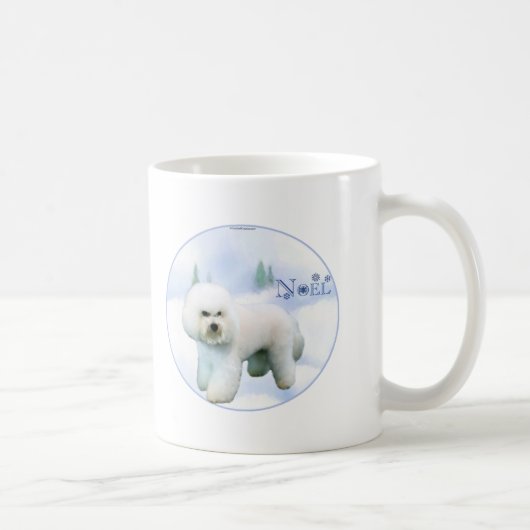 Weihnachten Bichon Frise Kaffeetasse (Rechts)