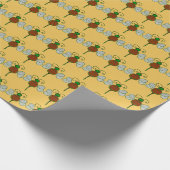 Weihnachten-Bienen-Verpackungs-Papier Geschenkpapier (Ecke)