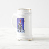 Weihnachten Bierglas (Vorderseite Links)