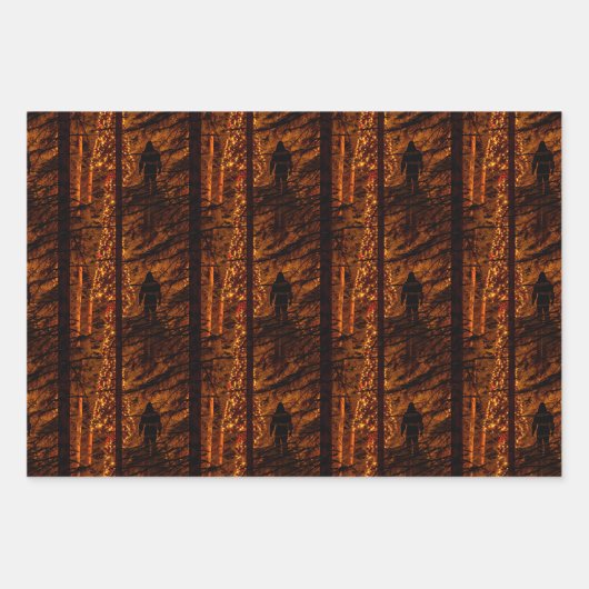 Weihnachten Bigfoot Sasquatch Weihnachten Geschenkpapier Set (Vorderseite 2)