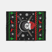 Weihnachten Billiard Snooker Pool Sport Funny Gesc Fleecedecke (Vorderseite (Horizontal))