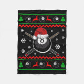 Weihnachten Billiard Snooker Pool Sport Funny Gesc Fleecedecke (Vorderseite)