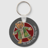Weihnachten bin ich nur ein BigTeddy-Bär Schlüsselanhänger (Rückseite)