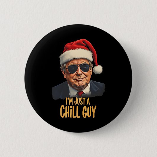 Weihnachten bin ich nur ein Kill-Typ Funny Santa T Button (Vorderseite)