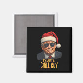 Weihnachten bin ich nur ein Kill-Typ Funny Santa T Magnet (Vorderseite/Rückseite)