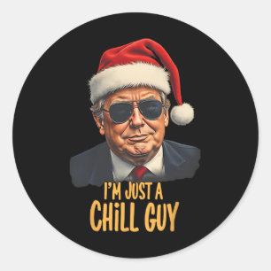 Weihnachten bin ich nur ein Kill-Typ Funny Santa T Runder Aufkleber