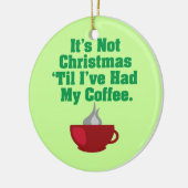 Weihnachten bis Kaffee Keramik Ornament (Links)