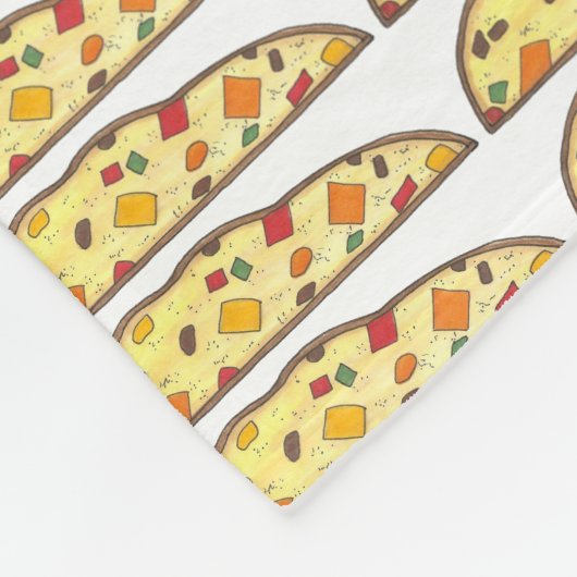 Weihnachten Biscotti Italienischer Urlaub Nachtisc Fleecedecke (Ecke)