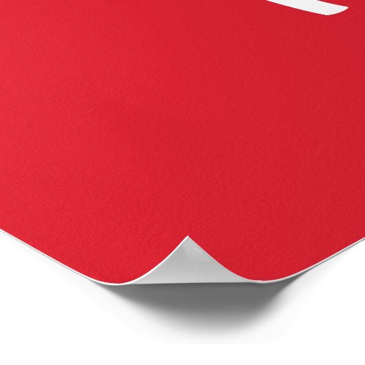 Weihnachten Bitte halten Sie hier auf Weihnachts-W Poster (Ecke)