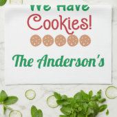 Weihnachten Bitte halten Sie hier auf. Wir haben K Geschirrtuch (Gefaltet)