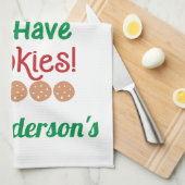 Weihnachten Bitte halten Sie hier auf. Wir haben K Geschirrtuch (Viertel Falte)