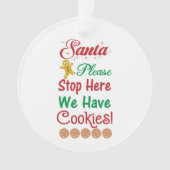 Weihnachten Bitte halten Sie hier auf. Wir haben K Ornament (Vorderseite)