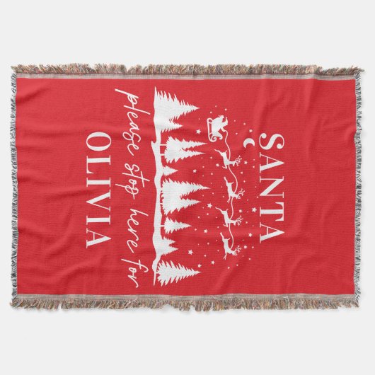 Weihnachten bitte hier anhalten decke (Vorderseite)