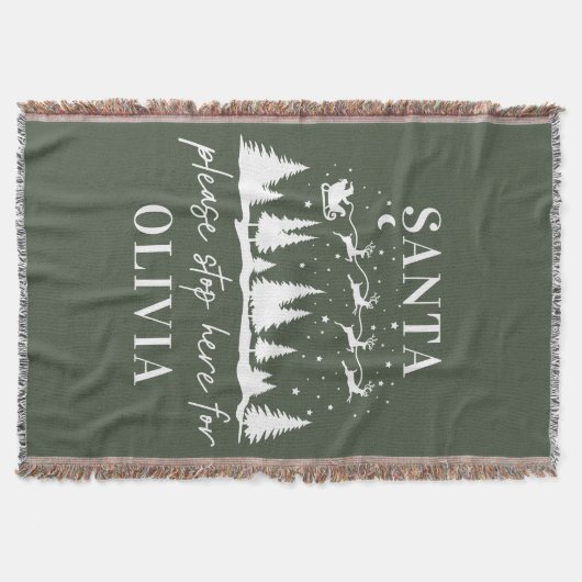 Weihnachten bitte hier anhalten decke (Vorderseite)