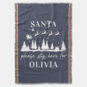 Weihnachten bitte hier anhalten Weihnachten Tradit Decke (Vorderseite Vertikal)