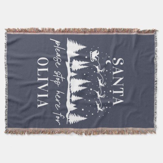 Weihnachten bitte hier anhalten Weihnachten Tradit Decke (Vorderseite)