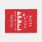 Weihnachten bitte hier anhalten Weihnachten Tradit Fleecedecke (Vorderseite (Horizontal))