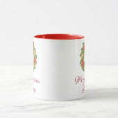 Weihnachten: Blätter und Sternenkekse Tasse (Zentrum)