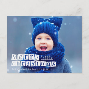 Weihnachten - Blaue Weihnachtsfeier Postkarte