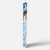 Weihnachten, Blauer Weihnachtsmann mit Snowglobe Case-Mate iPhone Hülle (Rückseite / Rechts)