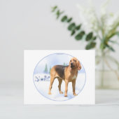 Weihnachten Bloodhound (Stehend Vorderseite)