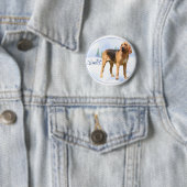 Weihnachten Bloodhound Button (Beispiel)