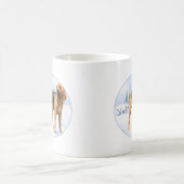 Weihnachten Bloodhound Kaffeetasse (Mittel)