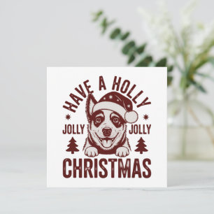 Weihnachten Blue Heeler Holly Jolly Hundemama Vint