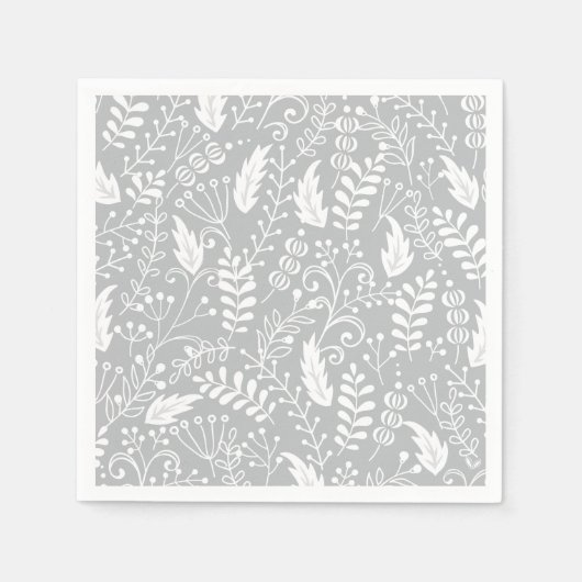 Weihnachten Blühe Weihnachten Art Holly Leaf Print Serviette (Vorderseite)
