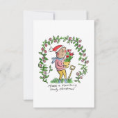 Weihnachten blühen einladung (Vorderseite)