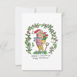 Weihnachten blühen einladung