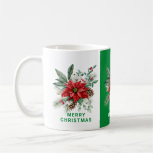Weihnachten Blume Bouquet Frohe Weihnachten Text 2 Kaffeetasse