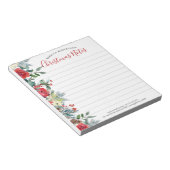 Weihnachten-Blume grenzen an moderne Aquarelle Notizblock (angewinkelt)