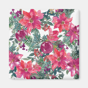 Weihnachten Blume Magnet