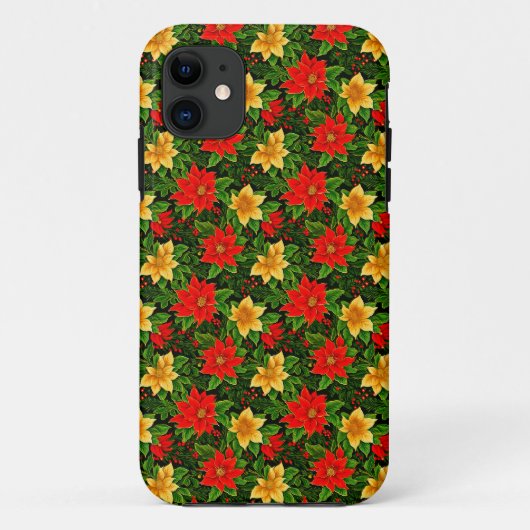 Weihnachten Blume Nahtloses Muster-69956 Case-Mate iPhone Hülle (Rückseite)