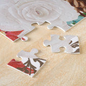 Weihnachten Blume Personalisiertes Foto Puzzle (Seite)