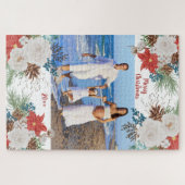 Weihnachten Blume Personalisiertes Foto Puzzle (Horizontal)