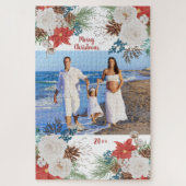 Weihnachten Blume Personalisiertes Foto Puzzle (Vertikal)