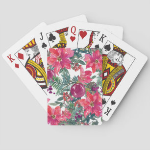 Weihnachten Blume Spielkarten
