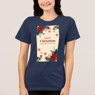 Weihnachten Blume T - Shirt - Feierliche Feiertage