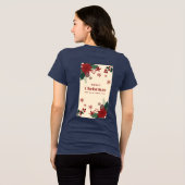 Weihnachten Blume T - Shirt - Feierliche Feiertage (Rückseite voll)